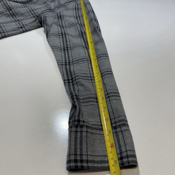 BONOBOS Men’s Plaid Gray Black Checks Long Sleeve Cotton Shirt Sz Medium - Picture 6 of 8